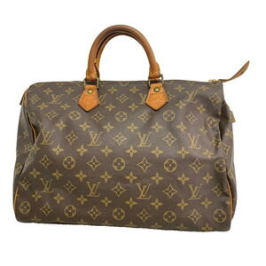 Louis Vuitton Monogram Speedy 35 Handbag M41107 Brown Women's